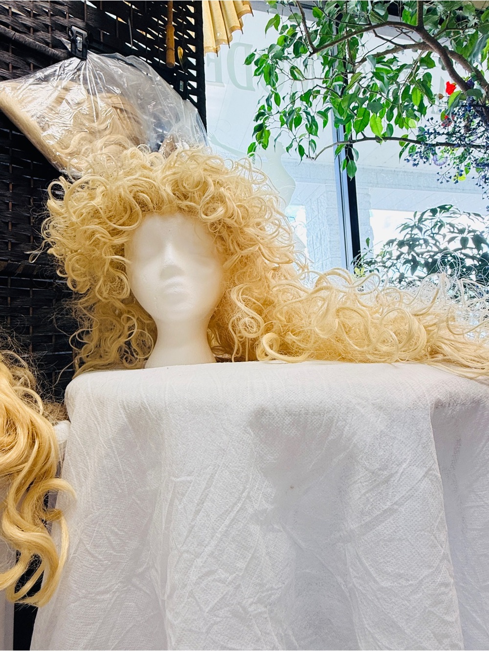Premium 100% Kanekalon Synthetic Wig – Curly Blonde Style (New with Tags)